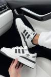 Adidas Forum Cırtlı Beyaz Siyah