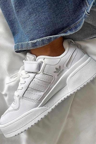 Adidas Forum Low Cırtlı Beyaz