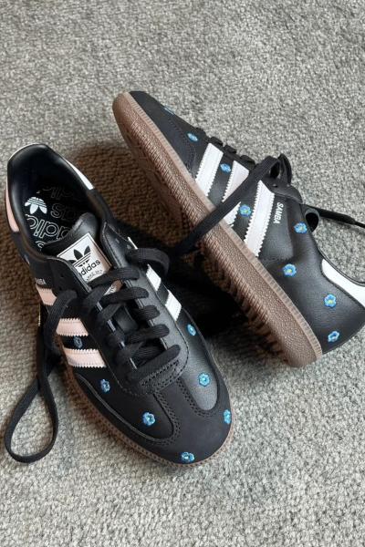 Adidas Samba Çiçekli Siyah