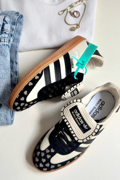 Adidas Samba Wales Bonner Kalpli Siyah Beyaz