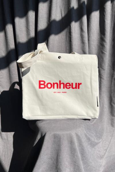 Bonheur Canvas NO:4 - Beyaz