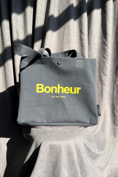 Bonheur Canvas NO:4 - Koyu Gri