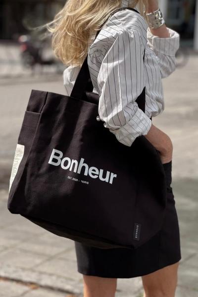 Bonheur Canvas NO:4 - Siyah