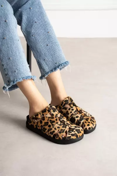 Soleil Premium Leopar Terlik