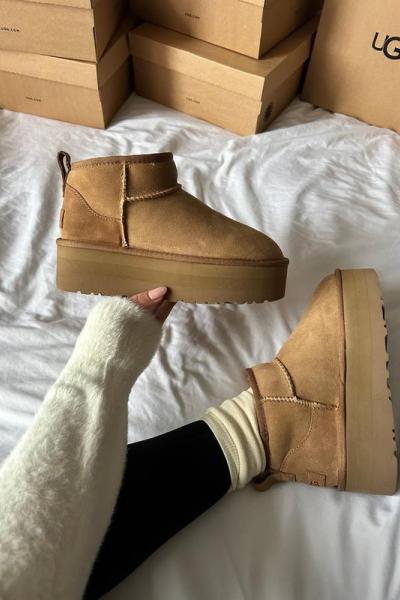 Ugg Yüksek Mini Classic Vizon